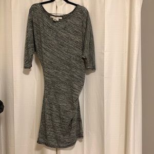 Slinky silver shimmering party dress